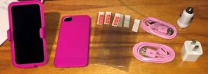 iPhone 4/4s Shell Holster Combo Pack w/ Screen & Charger - Pink - Afbeelding 1 van 2