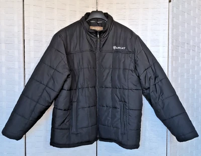 Ariat Winter Jacket Men's XXL Black Insulated Warm Soft Lined - Image 1 of 4