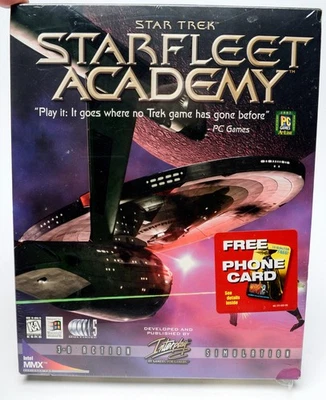 Star Trek Starfleet Academy PC Big Box 1997 Windows 95 Game New Sealed - Image 1 of 4