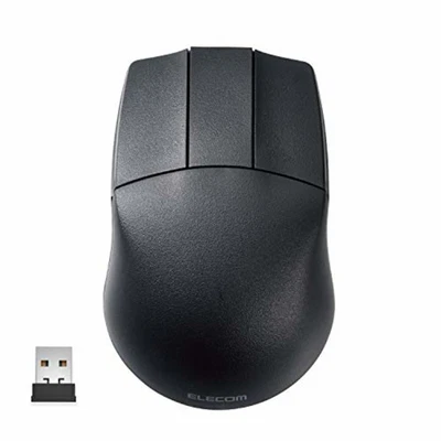 ELECOM mouse Wireless CAD 2.4GHz BlueLED 3 button wheelless symmetrical F/S NEW - Image 1 of 4