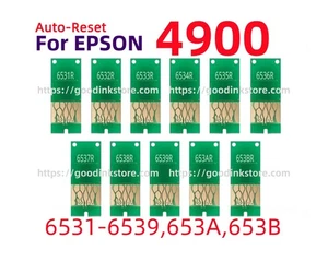 11 x T653 653 Auto Reset Chip ARC Stylus Pro 4900 T6531 T6539 T653A T653B - Bild 1 von 1