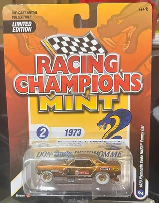 Racing Champions Mint~1973 Plymouth Cuda NHRA Funny Car***GOLD STRIKE CHASE*** - Image 1 of 2