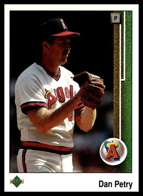 1989 Upper Deck #552 Dan Petry California Angels Baseball Card - Image 1 of 2