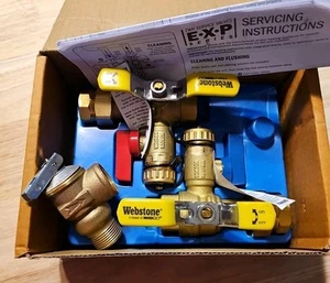 Nibco Webstone 3/4 Inch Full Port Hot & Cold Ball Valves Kit 3/4" H-44443WPR - Picture 1 of 9