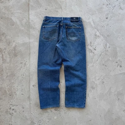 Jeans de mezclilla lavados Valentino vintage años 90 talla 32 azul Foto 1 de 4