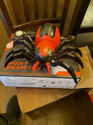 Remote Control Spider Toy Red/Black with Lights and Sounds - Image 1 of 4