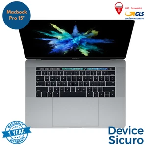APPLE MACBOOK PRO 15" 2016 CORE i7 SSD 1 Tb 16 GB RAM RICONDIZIONATO MONTEREY - Foto 1 di 1