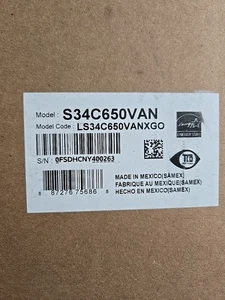 SAMSUNG S34C650VAN 34 ViewFinity Curved PC Monitor - Picture 1 of 10