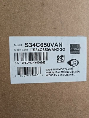 SAMSUNG S34C650VAN 34 ViewFinity Curved PC Monitor  - Image 1 of 4