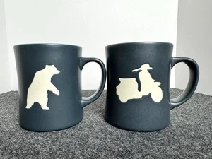 Starbucks 2011 Special Edition Vespa Motor Scooter & 2012 Polar Bear Coffee Mugs - Picture 1 of 12
