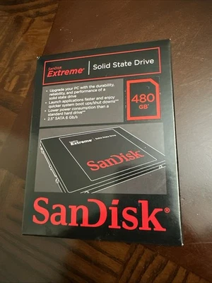 SanDisk Extreme 2.5" 480GB SATA III Internal Solid State Drive SSD SDSSDX-480G - Image 1 of 2