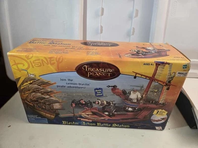 Treasure Planet Blastin’ Action Battle Station 玩具套件 罕见 99% 完整 迪士尼 — 第 1/4 张图片