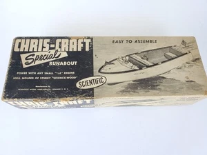 Vintage Chris Craft Scientific Models 17' SPECIAL RUNABOUT Kit #B2, w/ fittings! - Picture 1 of 23