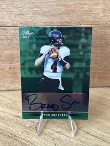 2013 Leaf Metal Draft - Brad Sorensen #BA-BS1 (AU, RC) 08/10 Southern Utah - Picture 1 of 8