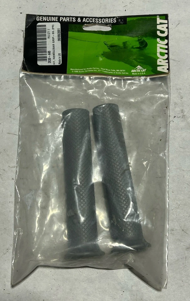  Arctic Cat Snowmobile zr zl 500 600 800 gray silver Handle Bar Grip 2639-446 - Image 1 of 3