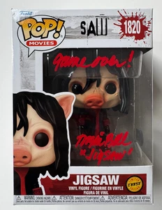 Signiertes TOBIN BELL Rare Jigsaw Chase Funko Pop 1820 mit Zitat! Saw Horror!  BECKETT - Bild 1 von 10