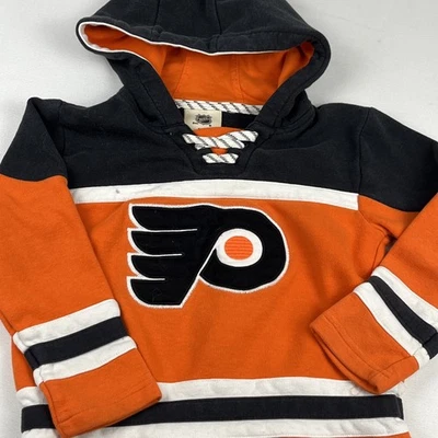 Philadelphia Flyers Sudadera con Capucha con Cordones Talla L 7 Juvenil NFL Niños Sudadera Bordada Foto 1 de 4