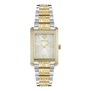 Reloj de cuarzo para mujer Versace Tonneau dos tonos esfera plateada VE1C00621 - Imagen 1 de 1