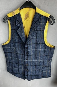 Chaleco de lana Harris Tweed para hombre talla M - Imagen 1 de 7