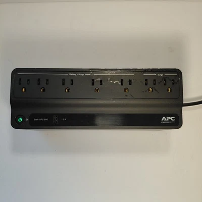 Резервный аккумулятор APC BE600M1 источник питания и защита от перенапряжений с USB-портом зарядки - Изображение 1 из 4
