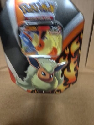 Empty Pokémon TCG: Sword & Shield V Tin Flareon SWSH149 Black Star Promo Card In - Image 1 of 4