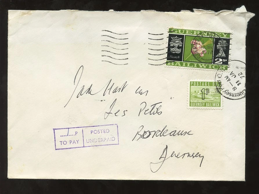 GUERNSEY 1972 POSTAGE DUE 2p + 1p TO PAY - Image 1 of 1
