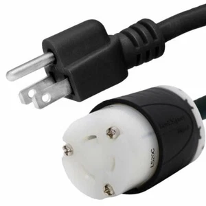 NEMA 5-15P to L5-20R Plug Adapter - 15A/125V, 14 AWG - Iron Box # IBX-5503 - Picture 1 of 3