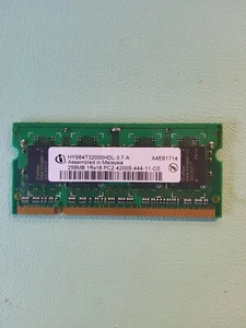 256Mb Laptop Memory 1Rx16 PC2 3200S HYS64T32000HDL - Zdjęcie 1 z 2