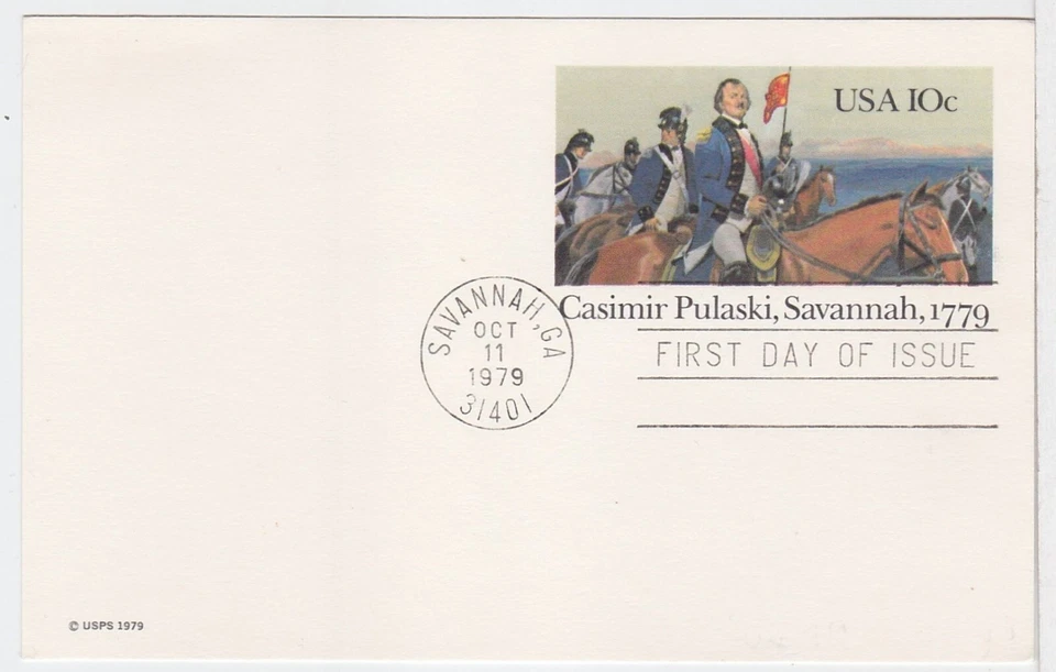 TurtlesTradingPost- Casimir Pulaski- 1979 FDC #UX79 - Image 1 of 1