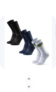 DANISH ENDURANCE Unisex Cycling Socks Performance Crew Cushioned 3-pack 3-5 - Picture 1 of 5