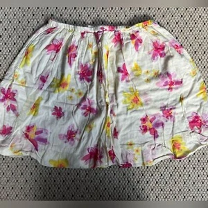 Lands End Kids Skirt Floral Size 8 - Picture 1 of 5