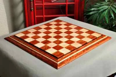 Pomelle Bubinga & Curly Maple Signature Contemporary II - 2.5" Luxury Chess Boar - Image 1 of 4