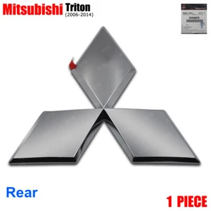 Chrome Rear Back Logo Emblem For Mitsubishi Triton L200 Plus Truck 2006 - 2014 - Picture 1 of 11