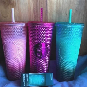 Starbucks Holiday 2022 Venti Tumblers 4pc Set & key chain New - Picture 1 of 4