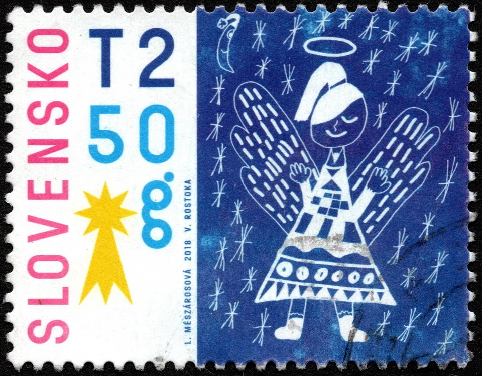 Slovakia - 2018 - T2 50g Childs Art / Angel Commemorative Issue Fine - Very Fine - Image 1 of 1