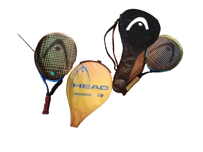 2 Head Agass    Racquetball Racquets W/ Cases - Image 1 of 3