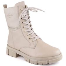 Comfortable women's boots insulated beige Rieker Y7116-60