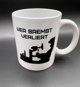 Wer bremst verliert Tasse / Sim Racing / Simrig / Kaffeetasse / Büro /Schriftzug - Bild 1 von 1