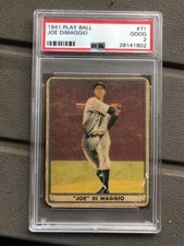 1941 Joe DiMaggio Play Ball PSA 2 new label! Looks Great! Centered! 