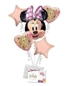 Minnie Mouse Forever Happy Birthday Balloon Bouquet - Viva Party - Picture 1 of 4
