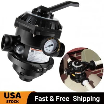 for Pentair  262506 1-1/2'' 6-Way Clamp Style Valve for Pool & Spa Sand Filter - Image 1 of 4