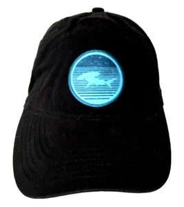 Sportsman Adjustable Black Hammerhead Shark Low Profile Hat Cap - Picture 1 of 6