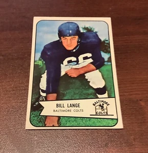 1954 Bowman NFL #62 Bill Lange Baltimore Colts - Picture 1 of 2