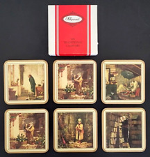 Pimpernel Vintage Traditional Coasters United Kingdom (Boxed Set of 6)