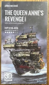 Piececool ~ The Queen Anne's Revenge ~ 3D Metal Ship ~ HP239-KG ~ Brand New - Picture 1 of 3
