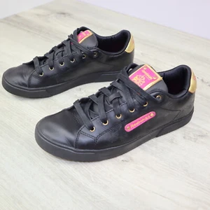 Reebok Women's 8 RB 904 HSV 6-J06511 Lace Up Casual Sneakers Black & Gold - Picture 1 of 11