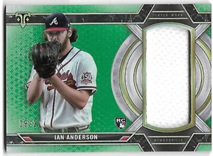 2021 Topps Triple Threads #SJR-IA Ian Anderson RC Jumbo RELIC /27 - Imagen 1 de 1