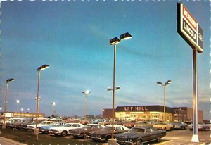 LINCOLN, MERCURY AUTO DEALER, MERRILLVILLE, INDIANA, VINTAGE POSTCARD (R394) - Picture 1 of 3