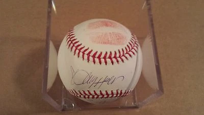 Tri-Star TNA Knockouts Christy Hemme Auto Autograph & Kiss Baseball #ed 5 / 12 - Image 1 of 2