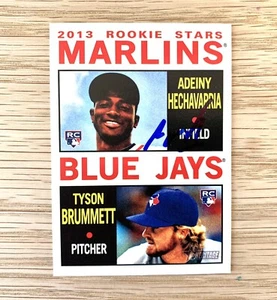 Adeiny Hechavarría Autograph - 2013 Topps Heritage - Marlins - Picture 1 of 1